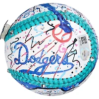 Ballon de baseball autographié par Will Smith des Los Angeles Dodgers avec l'inscription « Fresh Prince » - Peint à la main par l'artiste Charles Fazzino - B695716