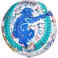 Ballon de baseball autographié par Will Smith des Los Angeles Dodgers avec l'inscription « Fresh Prince » - Peint à la main par l'artiste Charles Fazzino - B695716