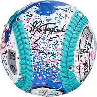 Ballon de baseball autographié par Will Smith des Los Angeles Dodgers avec l'inscription « Fresh Prince » - Peint à la main par l'artiste Charles Fazzino - B695716