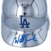 Will Smith Los Angeles Dodgers Autographed Chrome Mini Batting Helmet