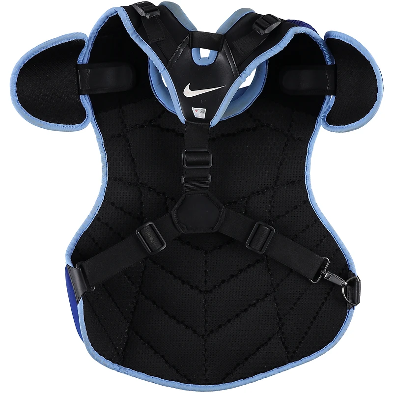 Protection thoracique bleue Nike autographiée et portée par Will Smith lors du match des Dodgers de Los Angeles contre les Phillies de Philadelphie le 9 octobre 2025