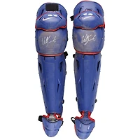 Protège-tibias Nike bleus autographiés par Will Smith