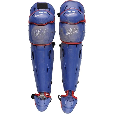Protège-tibias Nike bleus autographiés par Will Smith
