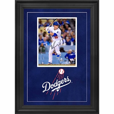 Photographie encadrée de luxe autographiée de Will Smith des Dodgers de Los Angeles 8" x 10"
