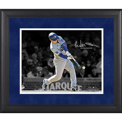 Will Smith Los Angeles Dodgers Facsimile Signature Framed 11" x 14" Spotlight Photograph