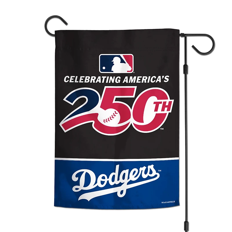 WinCraft Los Angeles Dodgers 12" x 18" Double-Sided America 250 Garden Flag