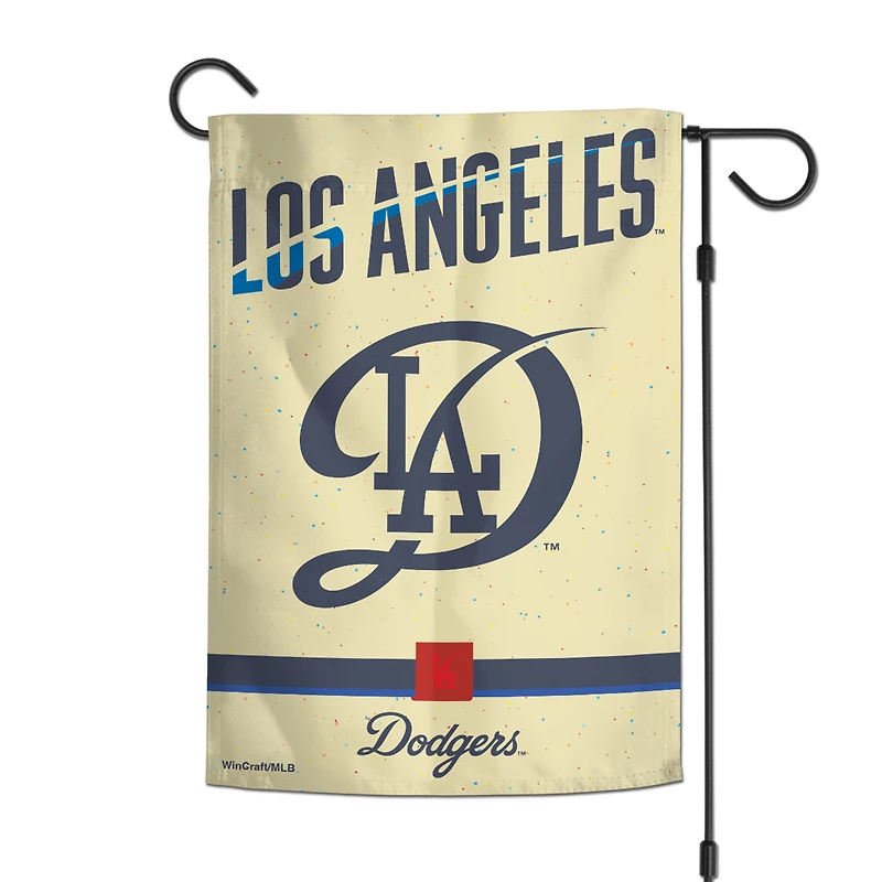 WinCraft Los Angeles Dodgers 2024 City Connect Drapeau de jardin double face 12" x 18"