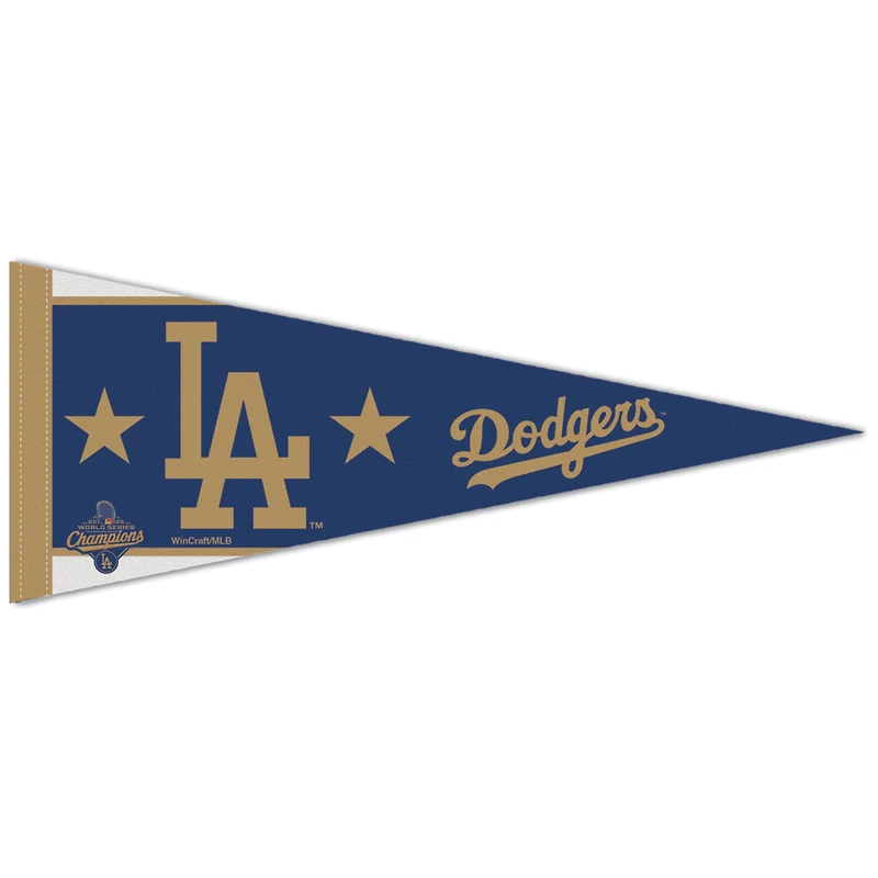 WinCraft Los Angeles Dodgers 2026 Gold Collection 12" x 30" Premium Pennant