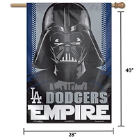 Bannière verticale simple face WinCraft Los Angeles Dodgers 28" x 40" Star Wars Empire