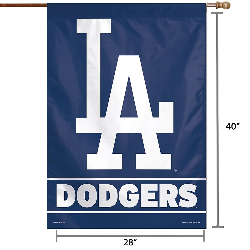 WinCraft Los Angeles Dodgers 71,1 x 101,6 cm Wordmark Maison Drapeau