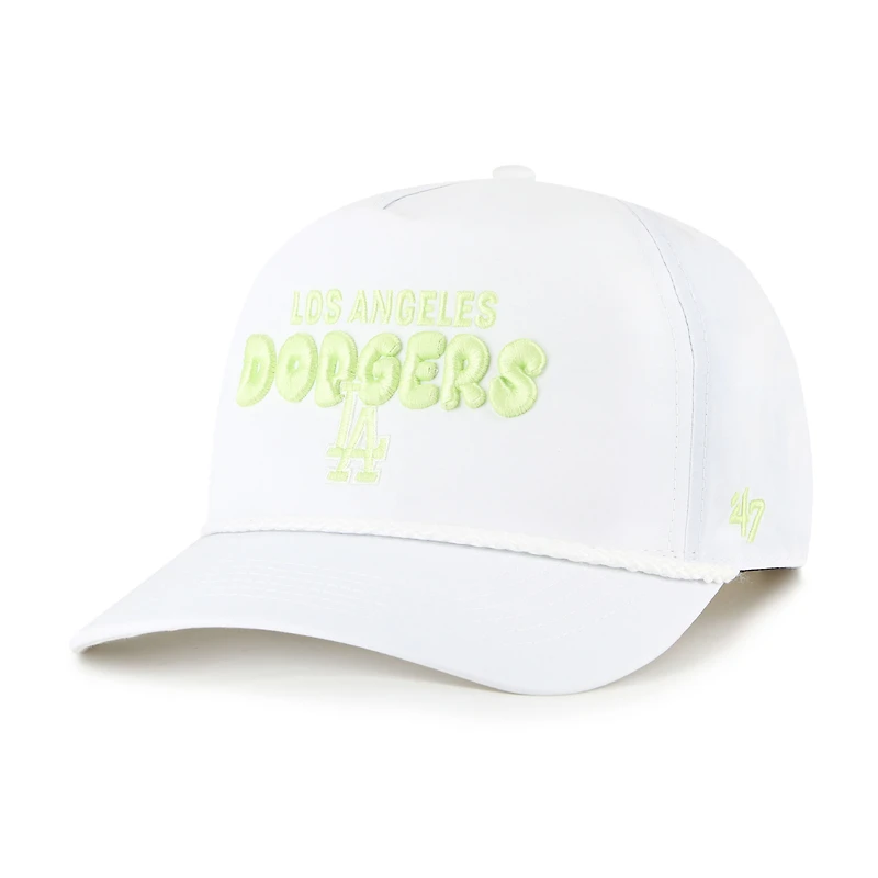 Women's '47 White Los Angeles Dodgers Bright Side Adjustable Hitch Hat