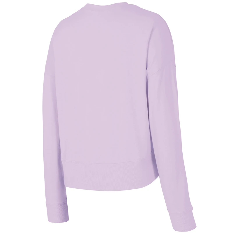 Ensemble haut à manches longues et short Elevation Tri-Blend pour femme Concepts Sport Lavande des Dodgers de Los Angeles