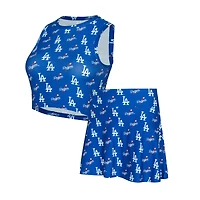 Women's Concepts Sport  Royal Los Angeles Dodgers Knit Tank Top & Skort Set