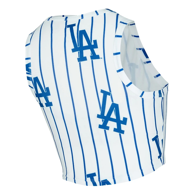 Ensemble débardeur et short à rayures blanches des Dodgers de Los Angeles pour femmes Concepts Sport