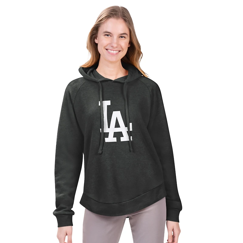 Sweat à capuche en polaire raglan Jordan Angel G-III 4Her by Carl Banks bleu clair pour femme des Dodgers de Los Angeles