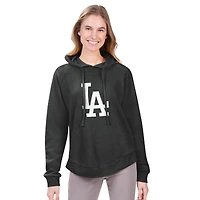 Sweat à capuche en polaire raglan Jordan Angel G-III 4Her by Carl Banks bleu clair pour femme des Dodgers de Los Angeles