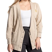 Cardigan boutonné Malibu des Los Angeles Dodgers de Lusso Natural pour femme