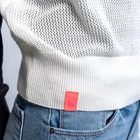 Pull à col cranté en maille Seraphina bleu marine pour femme des Dodgers de Los Angeles Lusso