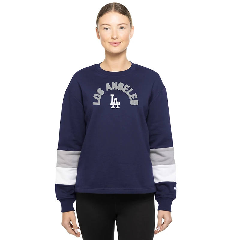 Sweat-shirt à enfiler Game Day Color bleu des Los Angeles Dodgers de New Era pour femme