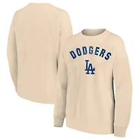 Sweat-shirt en molleton français grande taille pour femme Profile Oatmeal Los Angeles Dodgers