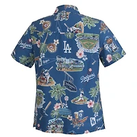 Women's Reyn Spooner  Blue Los Angeles Dodgers Scenic Button-Up Top