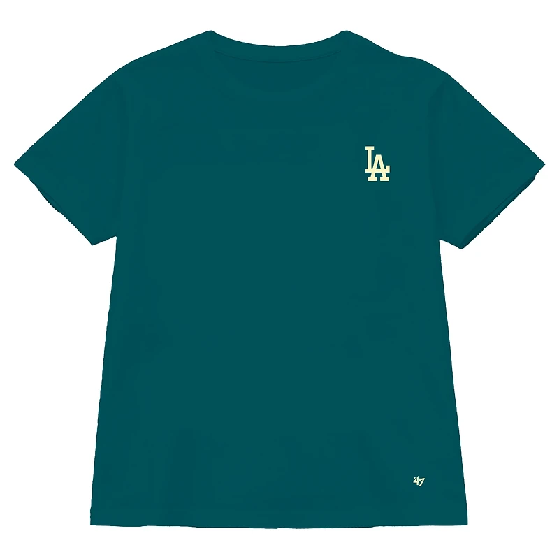 T-shirt court grande taille Los Angeles Dodgers '47 Teal Leon City pour femmes