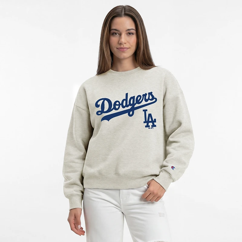 Women's Champion  Oatmeal Los Angeles Dodgers All-Star Sweatshirt
