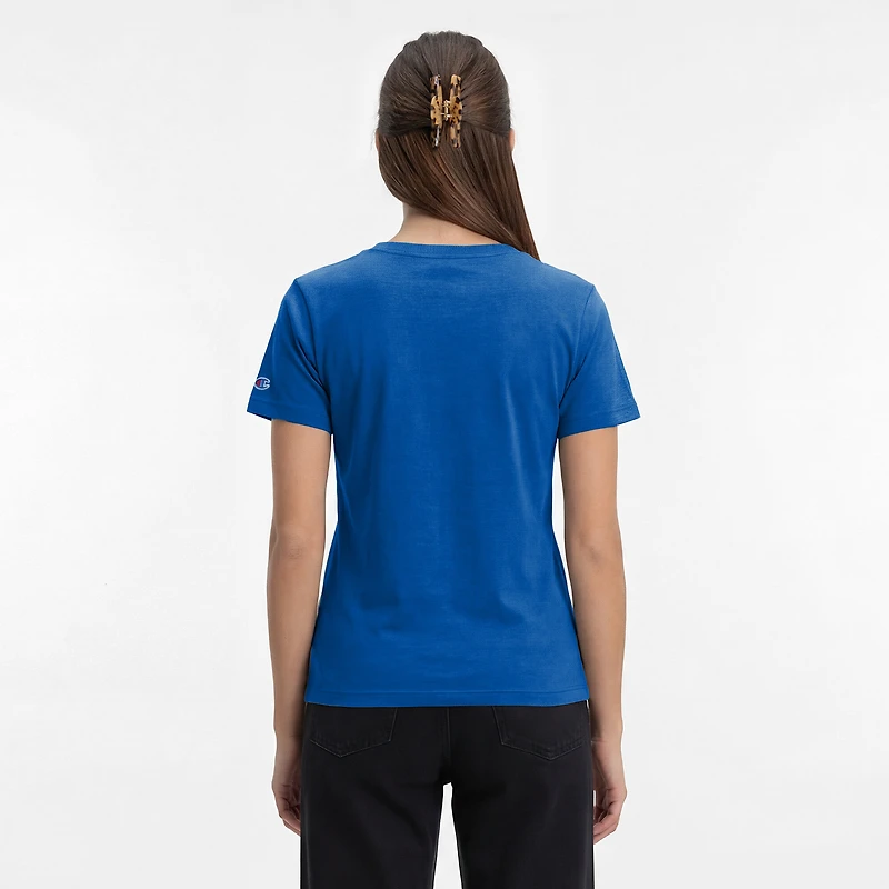 Women's Champion Royal Los Angeles Dodgers Core V-Neck T-Shirt