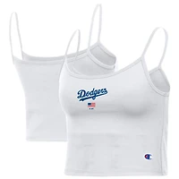 Débardeur blanc Champion Los Angeles Dodgers America Scoop pour femmes