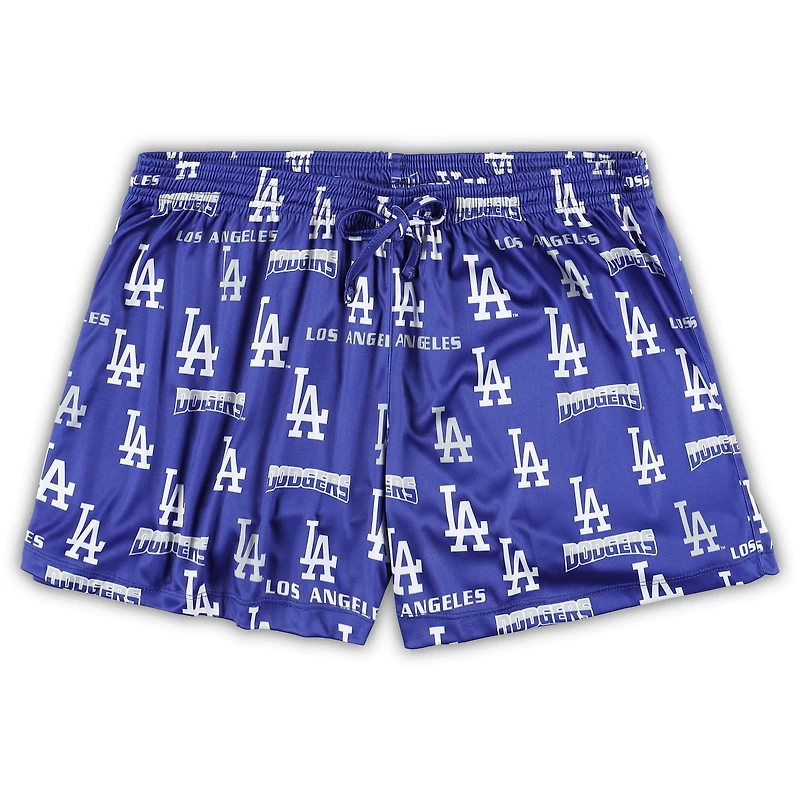 Women's Concepts Sport White/Royal Los Angeles Dodgers Plus Tank Top & Shorts Sleep Set