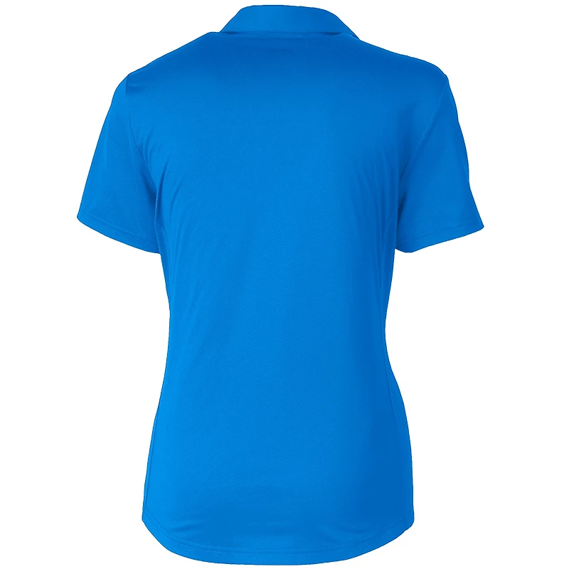 Women's Cutter & Buck Blue Los Angeles Dodgers Prospect Textured Stretch Polo