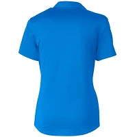 Women's Cutter & Buck Blue Los Angeles Dodgers Prospect Textured Stretch Polo