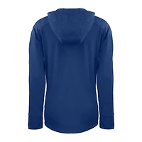 Women's Cutter & Buck  Royal Los Angeles Dodgers Daybreak Eco Recycled Half-Zip Hoodie