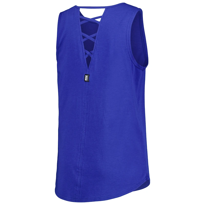 Débardeur tri-mélange DKNY Sport Royal Los Angeles Dodgers Claire Fashion pour femmes