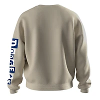 Women's Fanatics  Beige Los Angeles Dodgers 2025 World Series Champions Pennant Spirit Jersey Fleece Sweatshirt