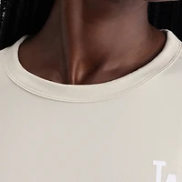 T-shirt à manches longues gris Los Angeles Dodgers pour femmes de la marque Fanatics