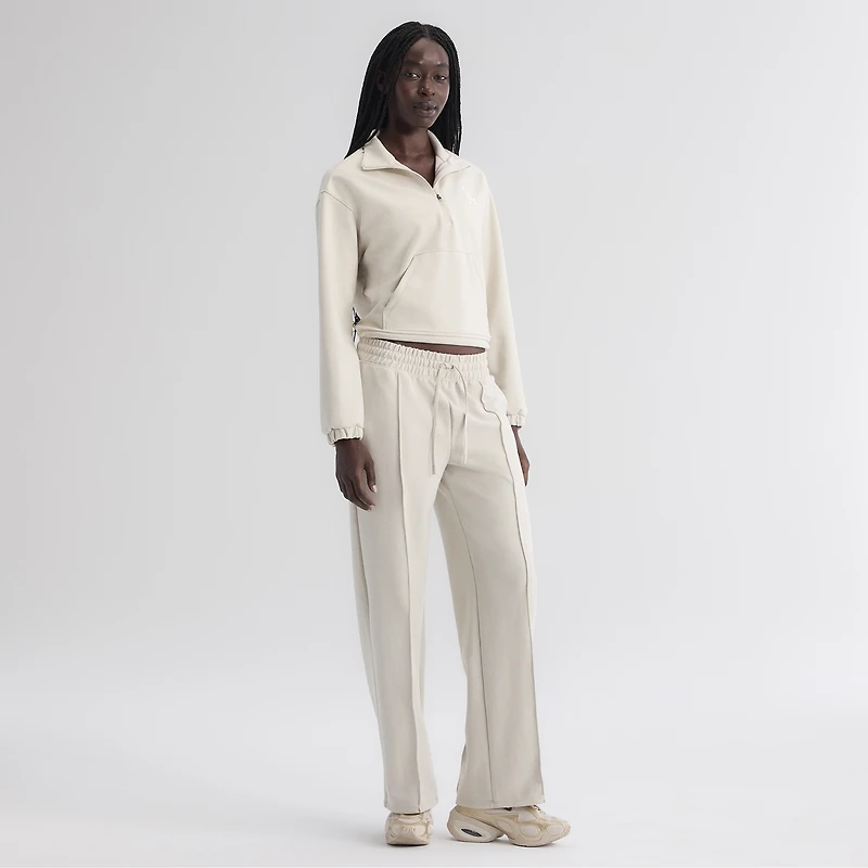 Pantalon à pinces tri-blend gris Los Angeles Dodgers pour femme de Fanatics