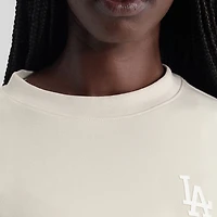 Women's Fanatics Gray Los Angeles Dodgers Oversized Clutch Tri-Blend Sweatshirt