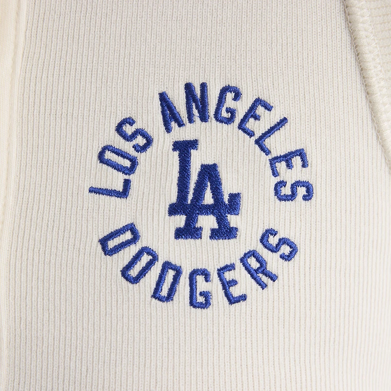 Débardeur côtelé emblématique Los Angeles Dodgers de Fanatics Bisque pour femme