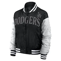 Women's Fanatics  Black Los Angeles Dodgers Elements Wave Full-Snap Jacket