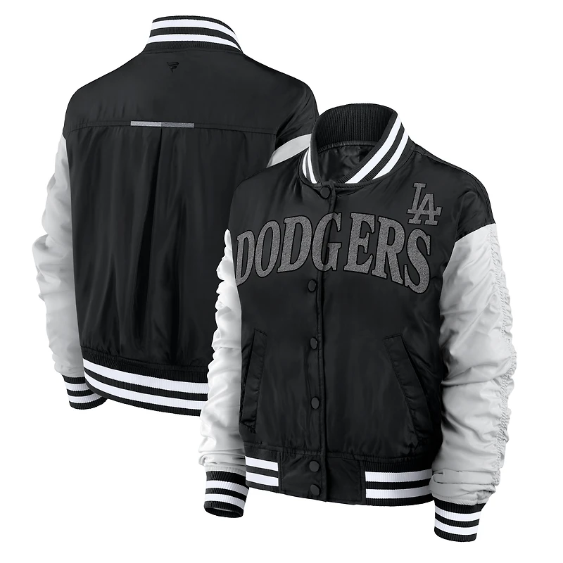Women's Fanatics Black Los Angeles Dodgers Elements Wave Full-Snap Jacket