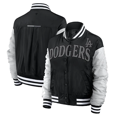 Women's Fanatics Black Los Angeles Dodgers Elements Wave Full-Snap Jacket