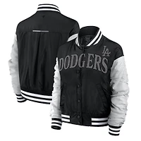Women's Fanatics  Black Los Angeles Dodgers Elements Wave Full-Snap Jacket
