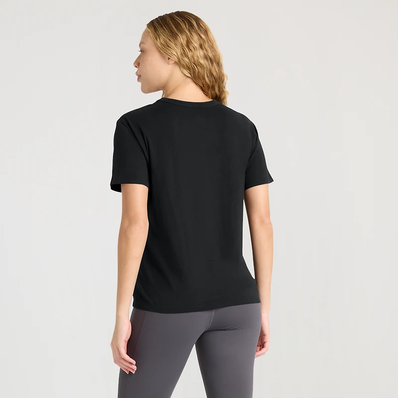T-shirt Fanatics noir pour femme Los Angeles Dodgers Home Run Legacy