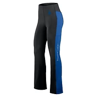 Women's Fanatics Black Los Angeles Dodgers Studio Fitted Flared Leggings