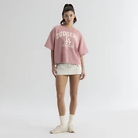 T-shirt iconique Fanatics Faded Rose Los Angeles Dodgers pour femmes