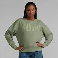 Sweat-shirt à capuche vert Fanatics pour femme Los Angeles Dodgers Elements Flow