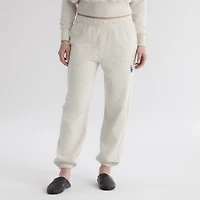 Pantalon de survêtement emblématique en éponge Fanatics pour femmes, couleur avoine chinée, Los Angeles Dodgers