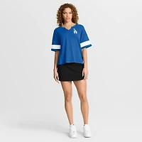 Women's Fanatics Royal Los Angeles Dodgers Curl Route T-Shirt