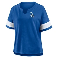 Women's Fanatics Royal Los Angeles Dodgers Curl Route T-Shirt